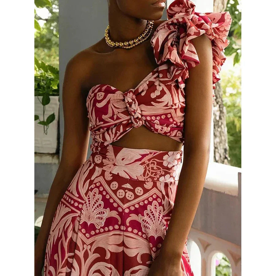 Conjunto Maiô Saída De Praia Julienne Braga